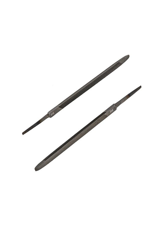 AGRICO Tata Agrico 125mm Slim Taper Saw File Set Steel for Sharpening Steel for Sharpening | Precision Metal & Wood Filing Tool, Square & Flat | FIL008 (Grey, Set of 10) - Image 1